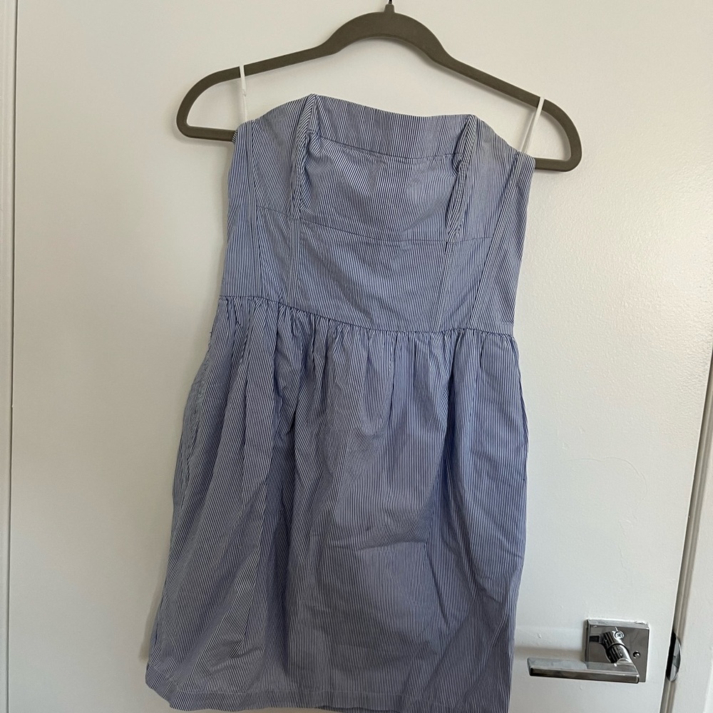 Jack Wills Gray Pleated Sundress Spaghetti Strap